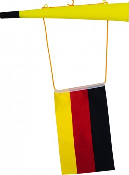 Tröte mit Deutschlandfahne - Gr. ca. 36x5,5cm - in den deutschen Nationalfarben - 00654