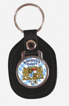 Leder Schlüsselanhänger mit Emblem - Bayern - 02231