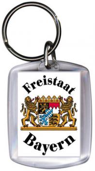 Schlüsselanhänger - Freistaat Bayern - Gr. ca. 4 x 6 cm - 03301
