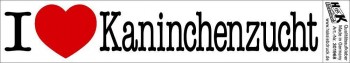 PVC Aufkleber Applikation Kaninchen - I KANINCHENZUCHT - 301968 - Gr. ca. 18 cm