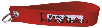 Filz-Schlüsselanhänger mit Stick MADE IN FRANKEN Gr. ca. 17x3cm 14062 Keyholder rot