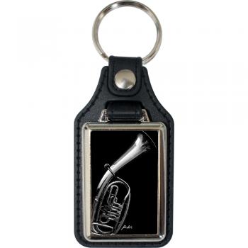 Leder-Schlüsselanhänger mit Motiv –  Baritone – 06271/4 aus der Serie  ROCK YOU© MUSIC