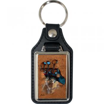 Leder-Schlüsselanhänger mit Motiv – Mystical Bass –  06274/2aus der Serie  ROCK YOU© MUSIC