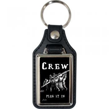 Leder-Schlüsselanhänger mit Motiv – Plug in Crew – 06274/6 aus der Serie  ROCK YOU© MUSIC