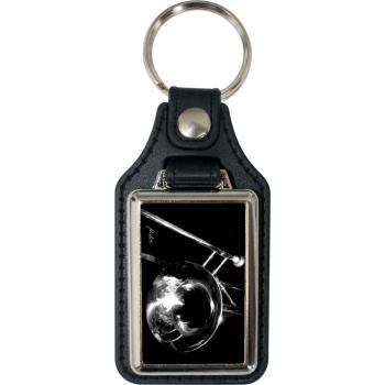 Leder-Schlüsselanhänger mit Motiv – Trombone – 06276 -   aus der Serie  ROCK YOU© MUSIC