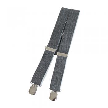 Hosenträger Hosenhalter neutral grau grey 06483