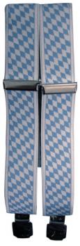 Hosenträger - Bayrisches Rautendesign - 06705 blau-weiß