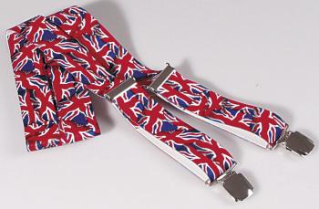 Hosenträger mit Print - wehende England Flagge - 06736