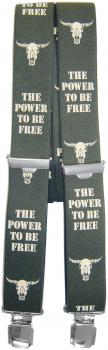 Hosenträger mit Print - The Power to be free - 06785