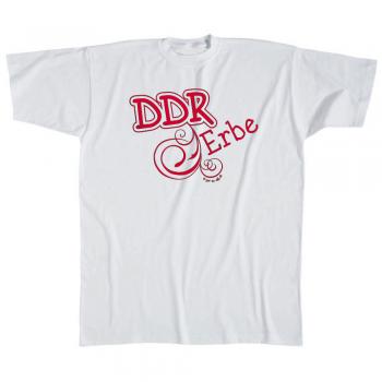 Kinder T-Shirt mit Print - DDR Erbe - 06926 - weiß Gr. 98-164
