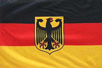 Länderfahne - DEUTSCHLAND Bundesadler - Gr. ca. 150 x 90 cm - 07801 - Deko-Länderflagge Jumbofahne