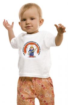 Kinder T-Shirt mit Print - Ich werde Feuerwehrmann wie mein Papa - 08117 - weiß - Gr. 152/164