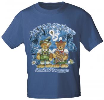 Kinder-T-Shirt mit Print - Oktoberfest München - 08145 marine - Gr. 122/128