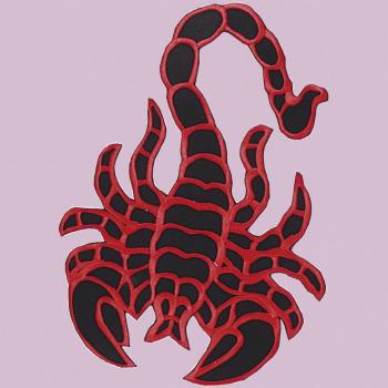 Rückenaufnäher Applikation Patches Scorpion Gr. ca. 23cm x 32cm (08598)