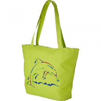 Lifestyle-Tasche mit Einstickung Delfin Delphin 08952 grün designed bye Ticiana Montabri