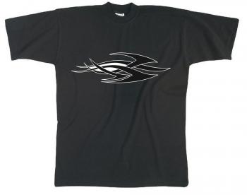 T-Shirt unisex mit Print - TRIBAL - 09486 schwarz - Gr. M