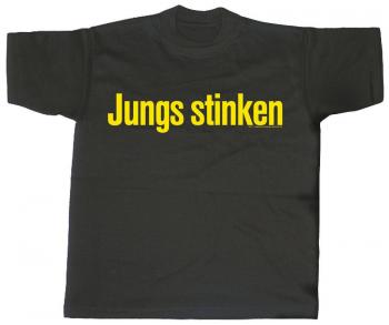 T-Shirt unisex mit Print - Jungs stinken - 09501 - Gr. XXL