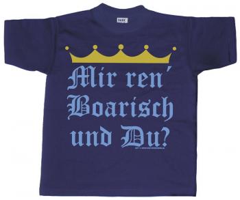 T-Shirt unisex mit Print - Mir ren boarisch... - 09532 - Gr. XXL
