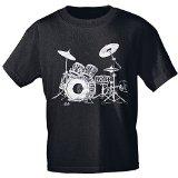 T-Shirt unisex mit Print - Drums - von ROCK YOU MUSIC SHIRTS - 09605 schwarz - Gr. XXL