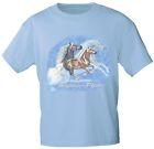 T-Shirt mit Print - Horses - 09684 hellblau - ©Kollektion Bötzel - Gr. XXL