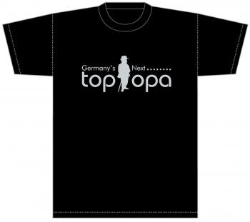 T-Shirt mit Print - Germany´s Next Top Opa - 09736 schwarz - Gr. XXL