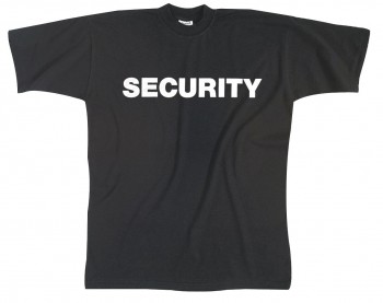 T-Shirt unisex mit Aufdruck - SECURITY - 09434 - Gr. S