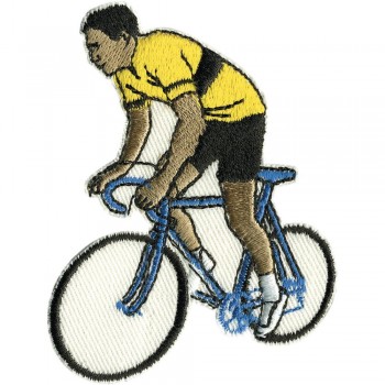 Aufnäher - Bike Fahrrad gelbes Trikot - 04031 - Gr. 5,5cm x 7,5cm