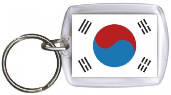Schlüsselanhänger Anhänger - SÜDKOREA - Gr. ca. 4x5cm - 81138 - Keyholder WM Länder