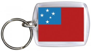 Schlüsselanhänger - SAMOA - Gr. ca. 4x5cm - 81141 - Anhänger Keyholder WM Länder