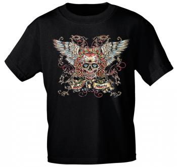 T-SHIRT Print Totenkopf Skull Santa Muerte - 10282 versch. Farben Gr. schwarz / XXL