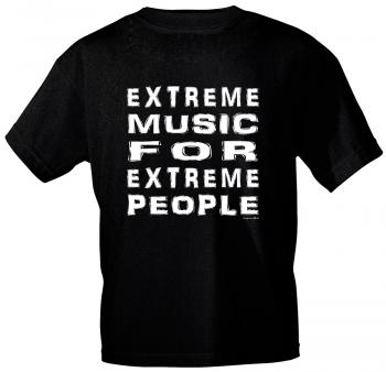 T-Shirt mit Print - Extreme Music.. - 10304 versch. Farben - schwarz / XXL