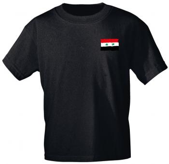 T-Shirt mit Print - SYRIEN Fahne Flagge - 10850 M