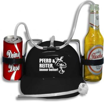 Trinkhelm Spaßhelm mit Printmotiv - Pferd und Reiter immer heiter - 11841