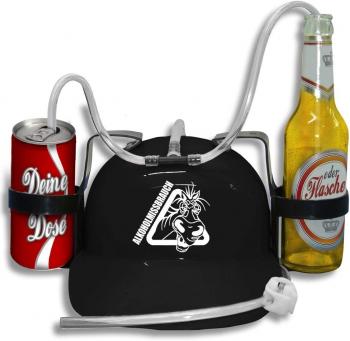 Trinkhelm Spaßhelm mit Printmotiv - Alkoholmissbrauch - 11843