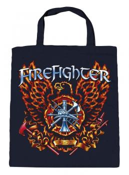 Baumwolltasche mit Print - Feuerwehr Firefighter - 12384 dunkelblau
