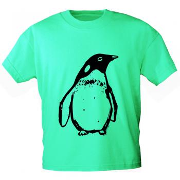 Kinder T-Shirt mit Print - Pinguin - in 2 Farben - 12448 - ATOLL / 110/116