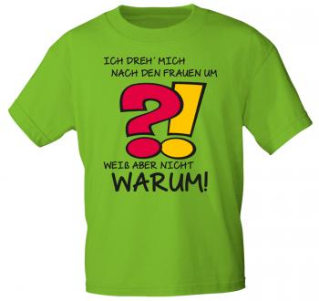 Herren-T-Shirt mit Aufdruck - Ich dreh mich nach den Frauen um... - 12691 - Gr. S-XXL
