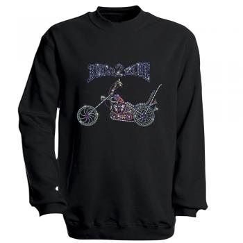Sweatshirt mit Print - Bike - S12893 - schwarz - Gr. XL