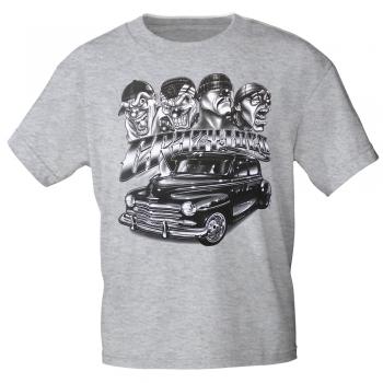 T-Shirt mit Print - Oldtimer Crazy Lord 12994 hellgrau Gr. S-3XL