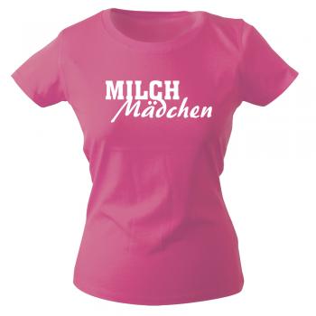 Girly-Shirt mit Print MILCH Mädchen 15704 pink Gr. L