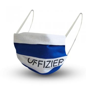 Design Maske aus Baumwolle mit zertifiziertem Innenvlies - OFFIZIER - 15836 + Gratiszugabe