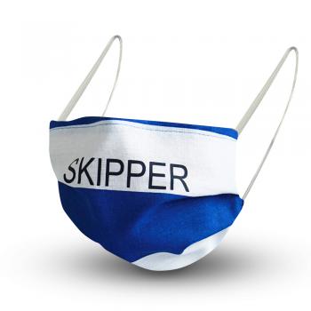 Textil Design Maske aus Baumwolle mit zertifiziertem Innenvlies - SKIPPER - 15845 + Gratiszugabe