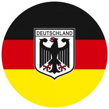 Magnetbutton - Deutschland Flagge Wappen - Gr. ca. 5,7 cm - 16222 - Küchenmagnet