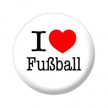 Magnet - I love Fußball - Gr. ca. 5,7cm - 16229 - Küchenmagnet