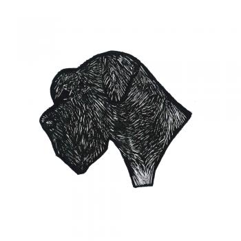 Aufnäher Patches Hundekopf Dogge Gr. ca. 9 x 8,7 cm 01637
