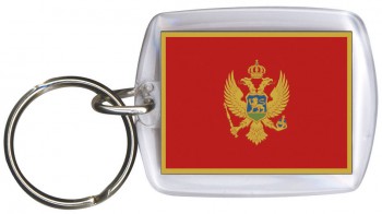 Schlüsselanhänger Anhänger - MONTENEGO - Gr. ca. 4x5cm - 81112 - WM Länder Keyholder