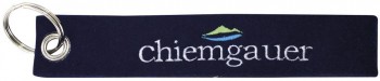 Filz-Schlüsselanhänger mit Stick Chiemgauer Gr. ca. 17x3cm 14178 schwarz