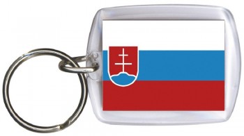 Schlüsselanhänger Anhänger - SLOWAKEI - Gr. ca. 4x5cm - 81152 - Keyholder WM Länder