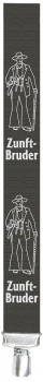 Hosenträger mit Print Emblem - Zunftbruder - 06760 schwarz