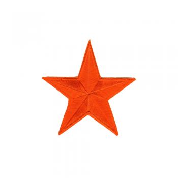 Aufnäher Patches Stern orange Gr. ca. 8 x 8cm 20652
